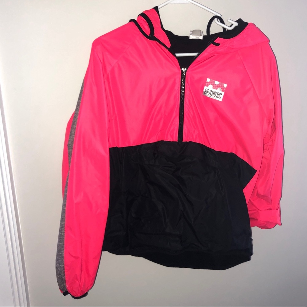 Pink rain jacket